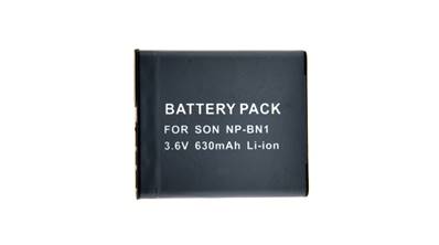 Batterie type Sony NP-BN1/DSCW310/W320/w330/DSC-TX5 3.6V 630mAh. Garantie 1an