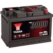 Batterie Yuasa YBX3096 12V 76Ah 680A-L3. Garantie 2 ans