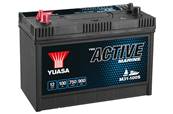 Batterie marine Yuasa 12V 100Ah 750A/900MCA Doubles bornes. Garantie 1 an