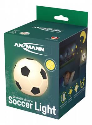 Lampe rechargeable football en silicone.Autonomie 4h. Garantie 3 ans
