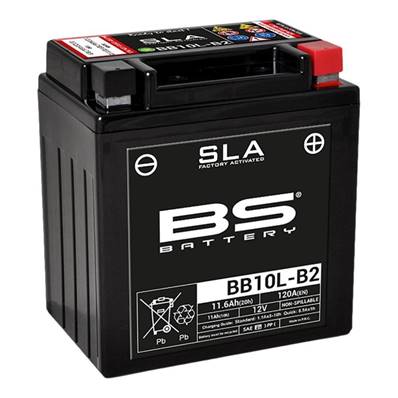 Batterie moto BS Battery BB10L-B2 12V AGM 11Ah 120A +D. Garantie 6 mois
