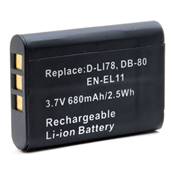 Batterie type Nikon/Pentax/Olympus EN-EL11/D-LI78/LI60B 3.7V 680mAh.Garantie 1an