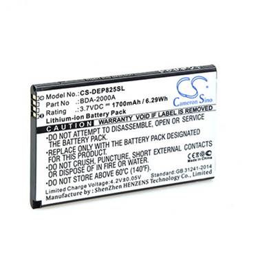 Batterie type Doro BDA-2000A / 8031 / 8030 / 825 3.7V 1700mAh. Garantie 1 an