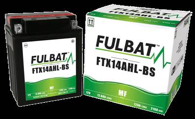 Batterie Fulbat AGM YTX14AHL-BS/FTX14AHL-BS 12V 12.6Ah 210A +D. Garantie 6 mois