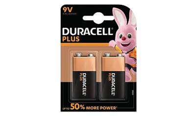 Blister de 2 piles Duracell 9V / 6LR61 Alcalines