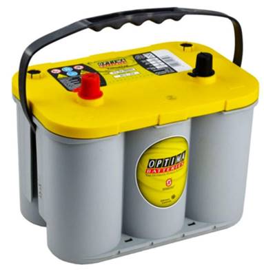 Batterie Optima Jaune S4.2 12V 55Ah 765A semi-traction +G. Garantie 2 ans