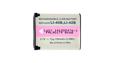 Batterie type Nikon EN-EL10/LI-42B/LI-40B 3.7V 700mAh (idem VO40). Garantie 1 an