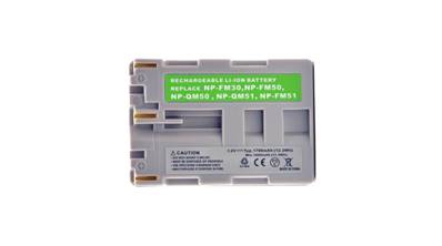 Batterie type Sony NP-QM51/NP-FM30/NP-FM50/NP-QM71 7.2V 1700mAh. Garantie 1 an