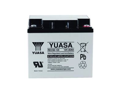 Batterie cyclage Yuasa étanche REC50-12 12V 50Ah. Garantie 1 an