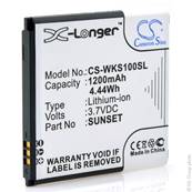 Batterie type Wiko Sunset 3.7V 1200mAh. Garantie 1 an
