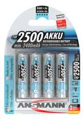 Piles rechargeables Ansmann E-Max LR06/AA 1.2V 2500mAh blister de 4