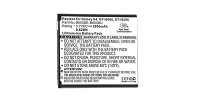 Batterie type Samsung Galaxy S4/ EB-600B 3.8V 2600mAh . Garantie 1 an