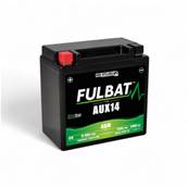 Batterie Fulbat AGM auxiliaire AUX14 12V 12.6Ah 200A +G Vis Garantie 1 an