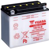 Batterie moto Yuasa YB16-B 12V 20Ah 215A +G. Garantie 1 an