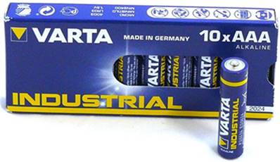 Piles Varta LR03/AAA industrielles 1.5V Alcalines boîte de 10 piles