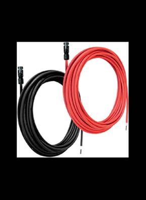 Câble 2X 5mètres rouge /noir diamètre 6mm² avec connecteur MC4 mâle/femelle