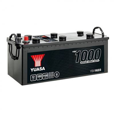 Batterie Yuasa YBX3623 12V 180Ah 1175A +D sans talons. Garantie 2 ans