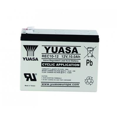 Batterie cyclage Yuasa étanche REC10-12 12V 10Ah. Garantie 1 an
