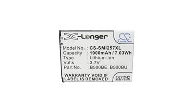 Batterie type Samsung Galaxy S4 Mini/B500BE/EB-500BE 3.7V 1900mAh. Garantie 1an