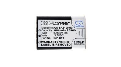 Batterie type Sony NP-BY1 3.7V 640mAh. Garantie 1 an