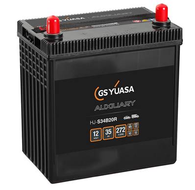 Batterie Yuasa HJ-S34B20L +G AGM 12V 35Ah 272A. Garantie 2 ans