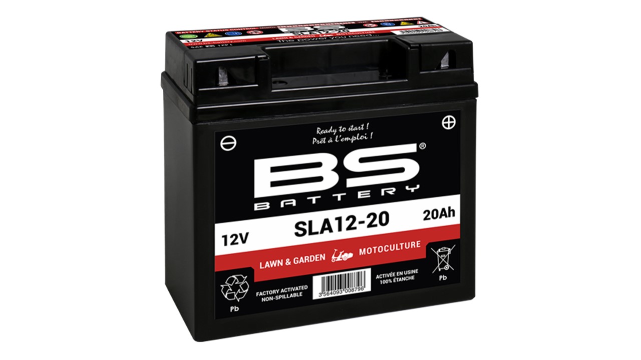 Batterie motoculture BS Battery SLA12-20 12V 20Ah 150A +D. Garantie 6 mois