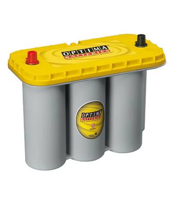 PROMO Batterie Optima Jaune YTS 5.5 12V 75Ah 975A+G semi-traction.Garantie 2 ans