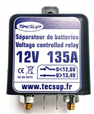 Coupleur-séparateur Tecsup 12V 135Ah. Garantie 1 an