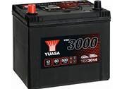 Battrie Yuasa YBX3014 12V 60Ah 500-D23G. Garantie 2 ans