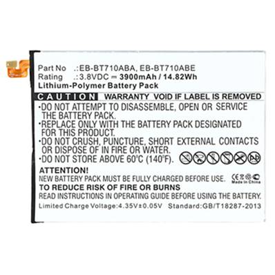 Batterie tablette Samsung EB-BT710ABA / EB-BT710AB 3.8V 3900mAh. Garantie 1 an