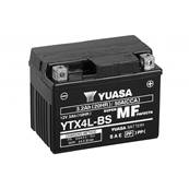 Batterie moto Yuasa YTX4L-BS 12V 3Ah 50A+D. Garantie 1 an