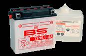 Batterie moto BS Battery 12N5.5-4A 12V 5.5Ah 55A +G. Garantie 6 mois