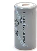 Accu Yuasa C 1.2V 2.8 NI.CD 25.3mm x 49mm