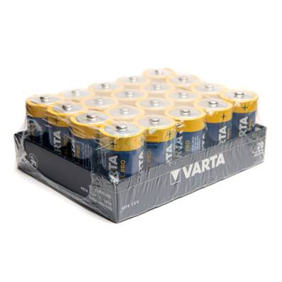 Piles Varta LR14/D industrielles 1.5V Alcalines boîte de 20 piles