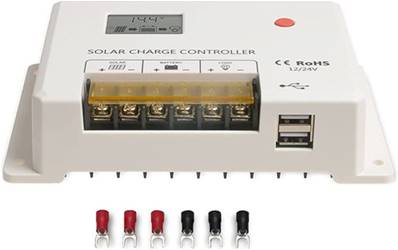 Régulateur solaire 12/24V 30A avec affichage LCD + 2 ports USB . Garantie 1an