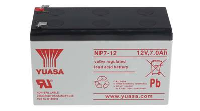 Batterie Yuasa étanche NP7-12 12V 7Ah. Garantie 1 an