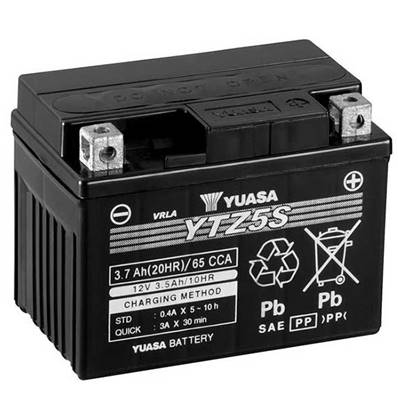 Batterie moto Yuasa YTZ5S 12V 4Ah 65A +G. Garantie 1 an