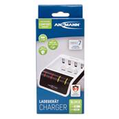 Chargeur Ansmann Comfort Smart pour 1 à 4 accus AA/AAA. Garantie 3 ans