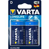 Piles Varta LR20/D 1.5V Alcalines blister de 2 piles