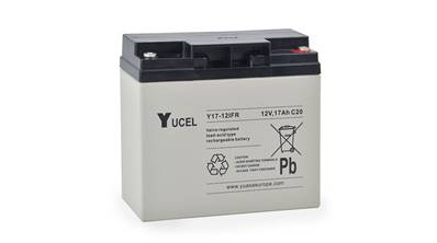 Batterie étanche Yucel Y17-12 FR 12V 17Ah. Garantie 6 mois