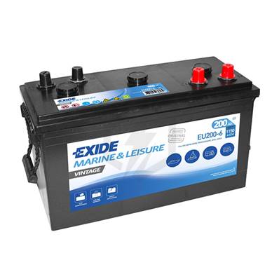 Batterie Exide EU200-6 6V 200Ah 1150A. Garantie 2 ans