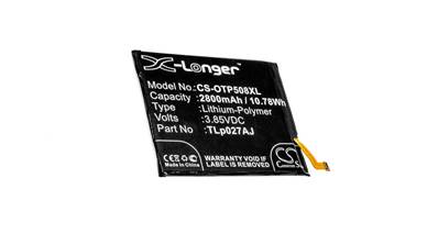 Batterie type Alcatel TLP027AJ/ CAC2710009CJ 3.85V 2800mAh. Garantie 1 an