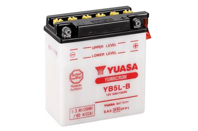Batterie moto Yuasa YB5L-B 12V 5Ah 60A +D. Garantie 1 an