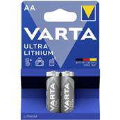 Piles Ultra lithium Varta AA/ LR06 1.5V Lithium blister de 2