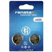 Blister de 2 piles boutons Renata CR2325 3V Lithium
