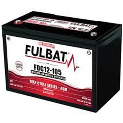 Batterie AGM 12PPC96US 105Ah/C20 - 88Ah/C5 agm carbone+g Garantie 1 an