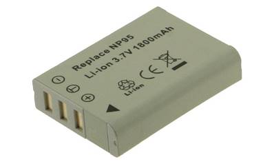 Batterie type Fuji NP-95 / DB-90 3.7V 1800mAh Li-ion. Garantie 1 an