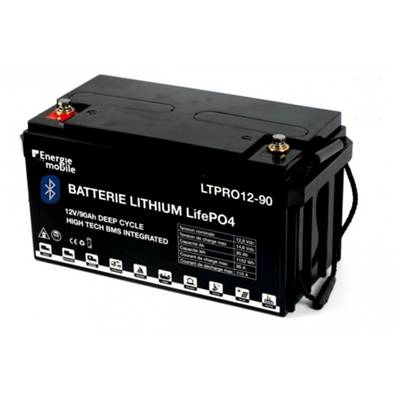 Batterie lithium bluetooth 12v 90ah /1152wh Garantie 1 an