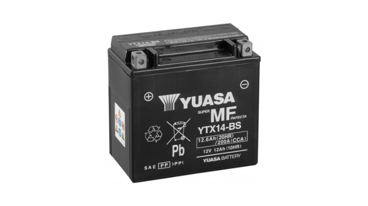 Batterie Moto YT14B-4 12V 12Ah - Compatible Yamaha BT1100 Bulldog Et Autres, Neuve