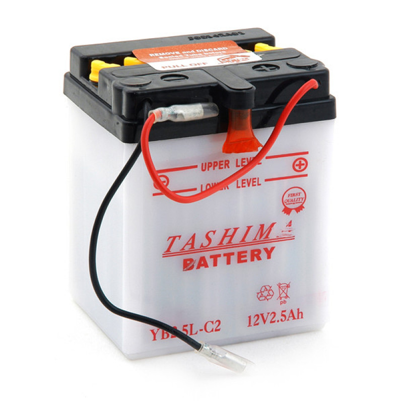 Batterie moto Tashima YB2.5L-C-2 12V 2.5Ah 19A +D . Garantie 6 mois